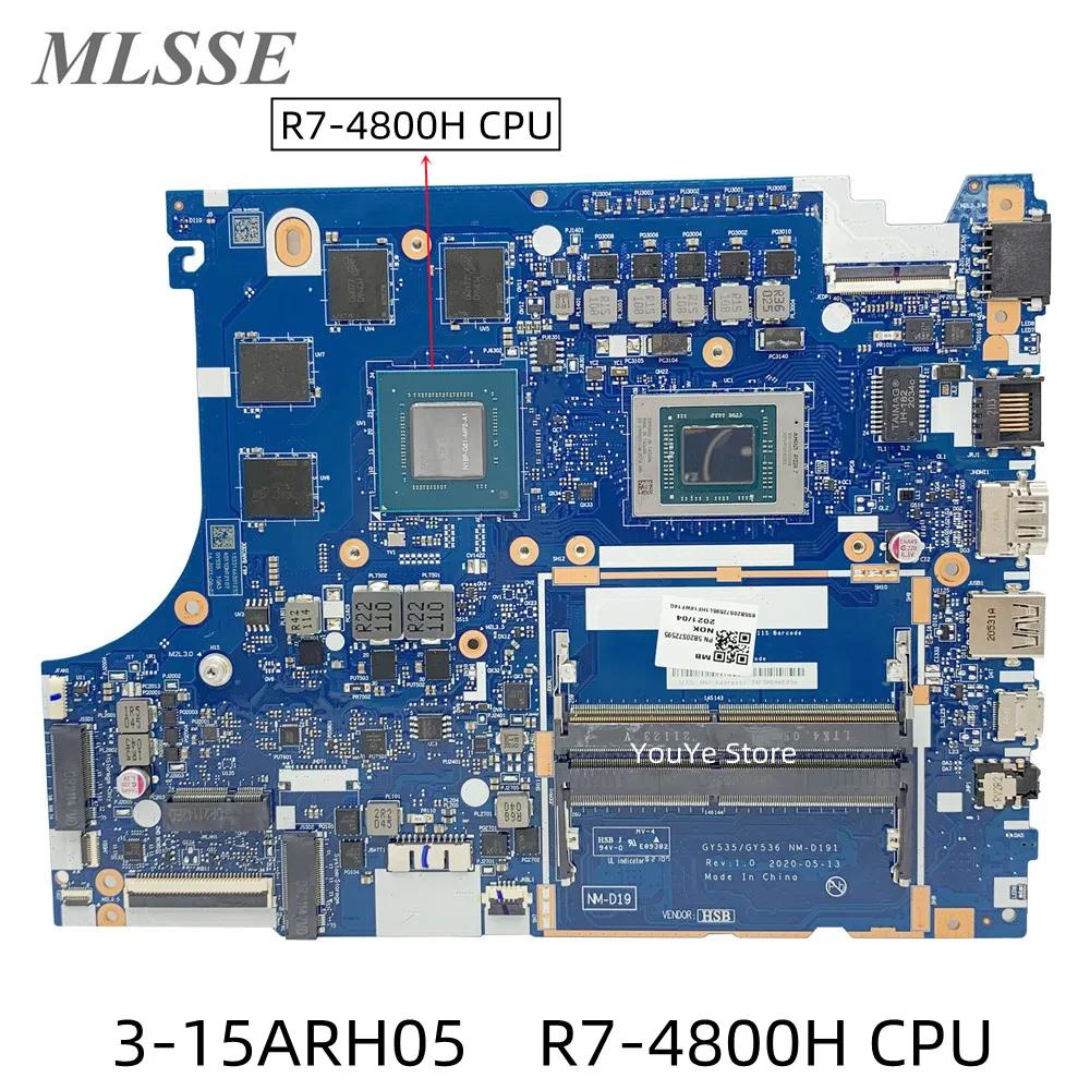 Lenovo Ideapad ӿ Ʈ , R7-4800H CPU GTX1650, 4G GPU, 3-15ARH05, 5B20S72595, NM-D191  ,